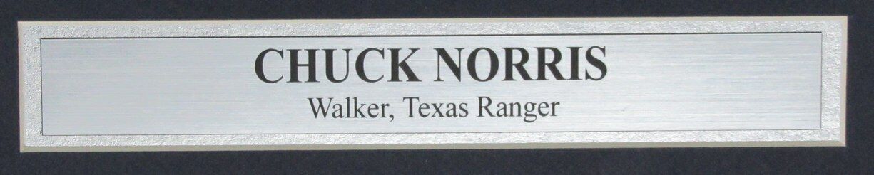 Chuck Norris Autographed 16X20 Photo "Walker, Texas Ranger" Framed Jsa