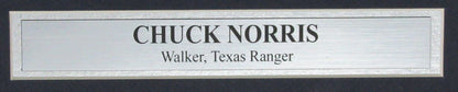 Chuck Norris Autographed 16X20 Photo "Walker, Texas Ranger" Framed Jsa