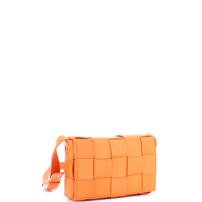 Bottega Veneta Cassette Crossbody Bag Maxi Intrecciato Leather Small
