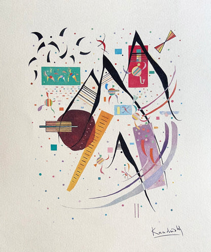 Wassily Kandinsky Lithograph Mourlot 1951 Coa Numbered Signed Op