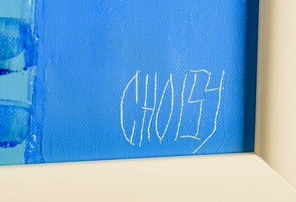 Christian Choisy Original Painting Oil On Canvas Signed Framed Still Life Flower