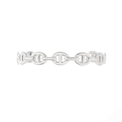 Hermes Chaine D'Ancre Enchainee Cuff Bracelet Sterling Silver Medium