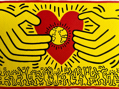 Keith Haring Lithograph Coa Signed Numbered By
