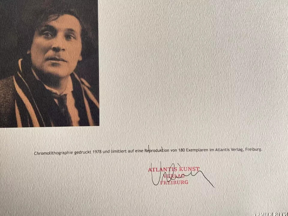 Marc Chagall Coa Lithograph Numbered Signed Stamped Certified