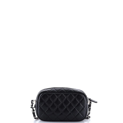 Chanel Camera Case Bag Quilted Lambskin Mini