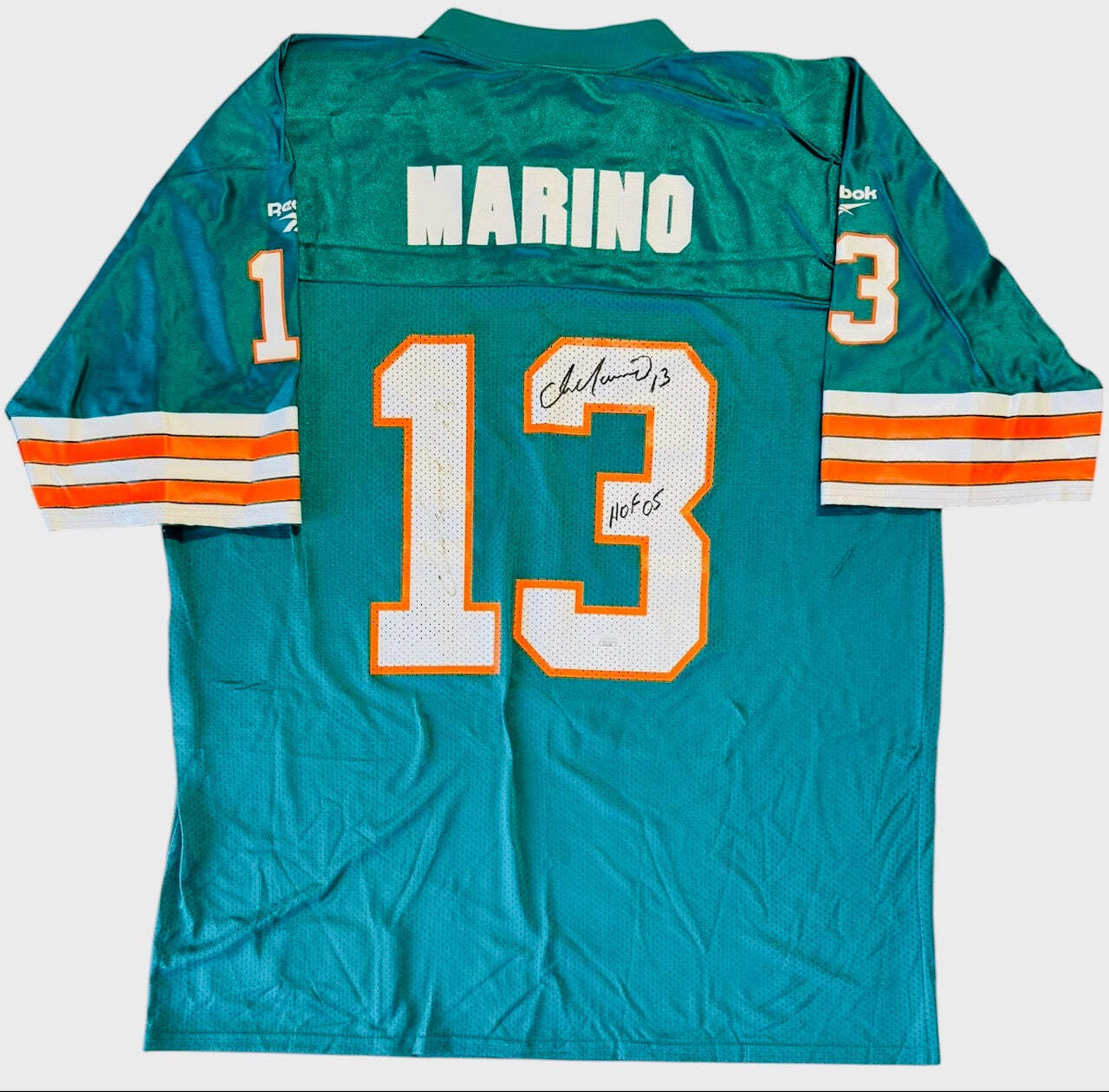 Dan Marino Signed Authentic Reebok Throwback Xl Jersey (Jsa)