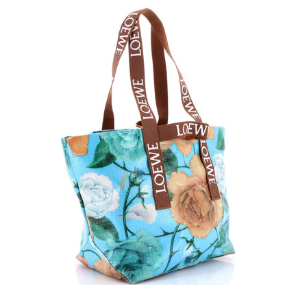 Loewe Fold Logo Strap Tote Printed Vinyl Large