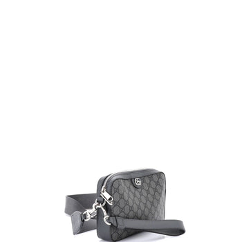 Gucci Ophidia Zip Wristlet Shoulder Bag Gg Coated Canvas Small