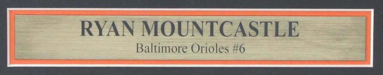 Ryan Mountcastle Autographed 11X14 Photo Orioles Framed Beckett 180809