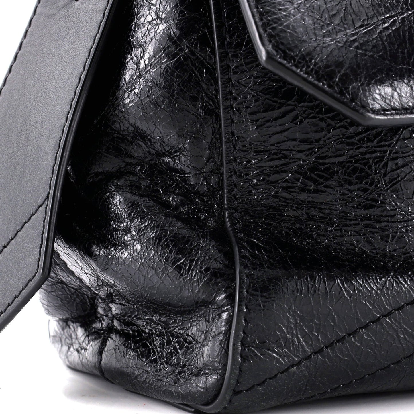 Givenchy Id Flap Bag Crinkled Glazed Leather Small