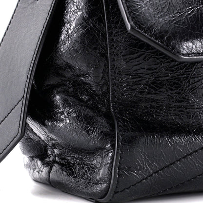 Givenchy Id Flap Bag Crinkled Glazed Leather Small