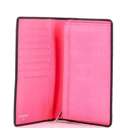 Chanel Cambon Bifold Wallet Quilted Lambskin Long
