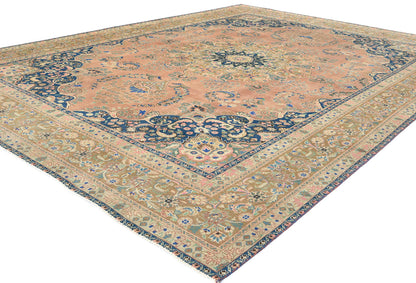 9'5X12'6 Ft Stone-Washed Distressed Vintage