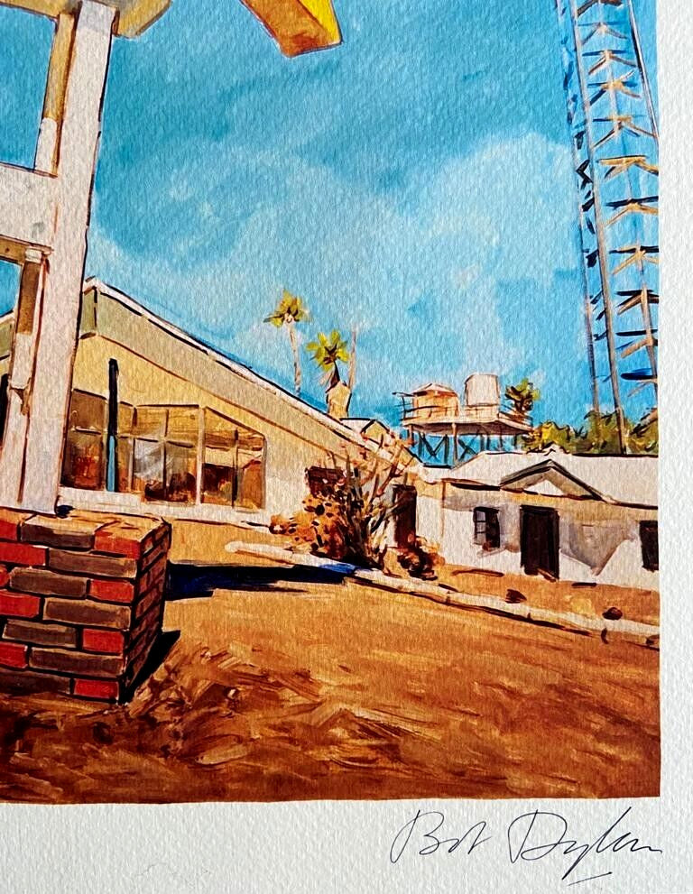 Bob Dylan Lithograph Coa Signed Op Numbered In Pencil Modern Museum