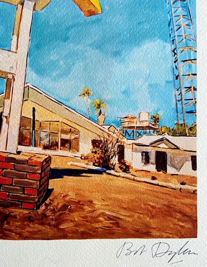 Bob Dylan Lithograph Coa Signed Op Numbered In Pencil Modern Museum