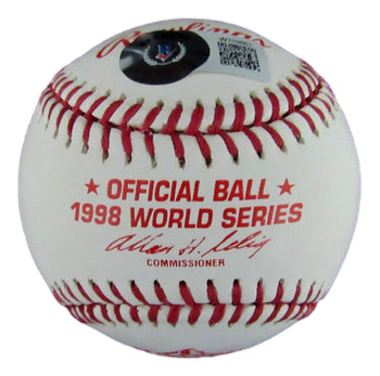 Jorge Posada Autographed 1998 World Series Baseball Ny Yankees Beckett 194027