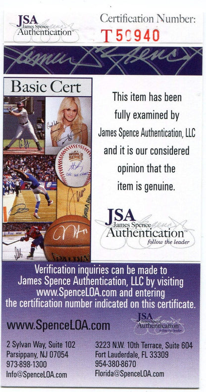 Stan Coveleski Autographed 8X10 Photo (Jsa)