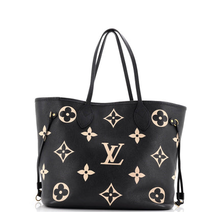 Louis Vuitton Neverfull Nm Tote Bicolor Monogram Empreinte Giant Mm
