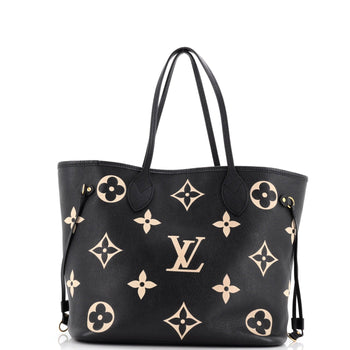 Louis Vuitton Neverfull Nm Tote Bicolor Monogram Empreinte Giant Mm