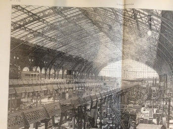 Paris Exposition Universelle 1889 Gallery Of Machines Installation Engraving