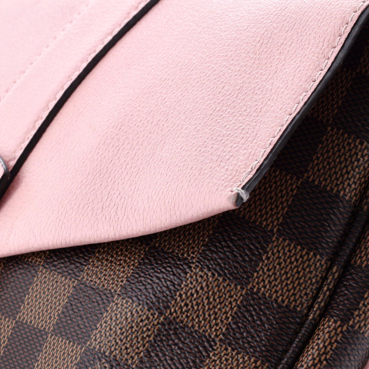 Louis Vuitton Clapton Handbag Damier And Leather Pm