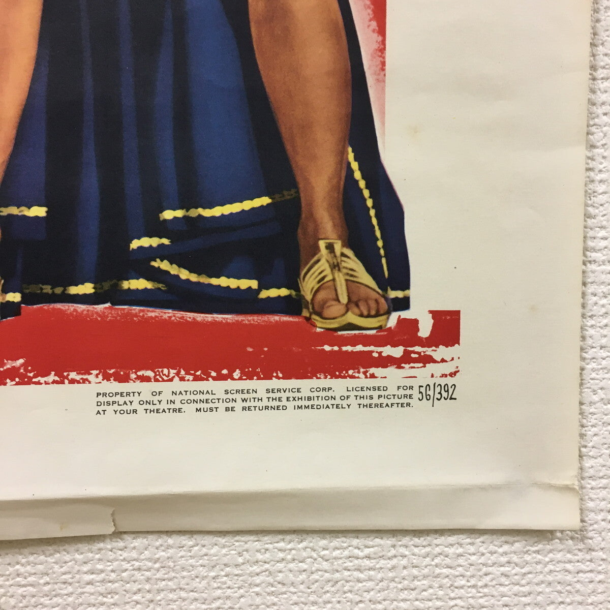 The Ten Commandments 1956 Original U.S 1Sh Movie Poster Heston Brynner