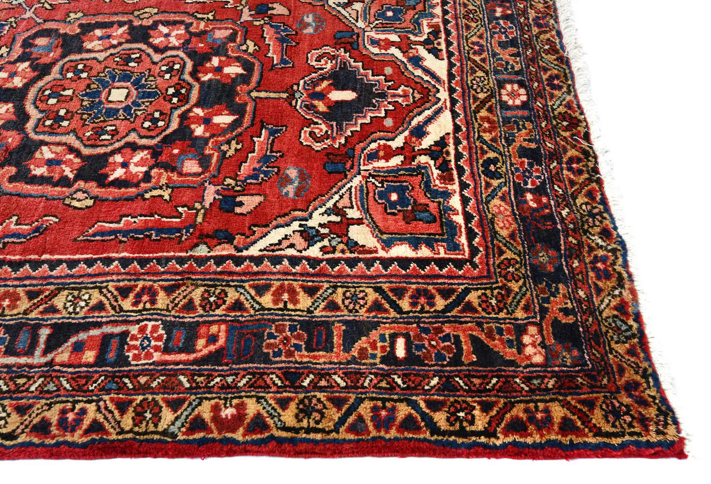 3'6X11'9 Oriental Runner Rug Floral Geometric Farmhouse Carpet