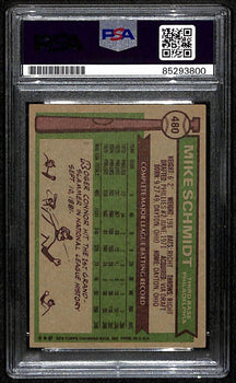 Mike Schmidt Hof Signed/Autographed 1976 Topps