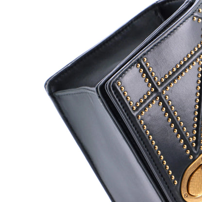 Christian Dior Diorama Flap Bag Studded Leather Small