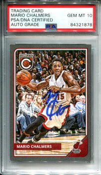 Mario Chalmers 2015-16 Panini Complete Card (Psa)