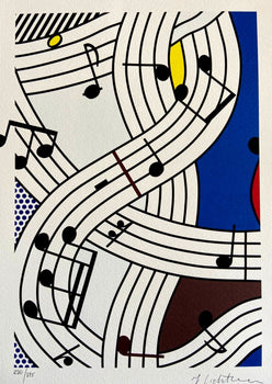 Roy Lichtenstein Lithograph Coa E Firmata
