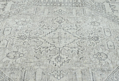Handmade Distressed Vintage Oriental Rug 6X9 ft