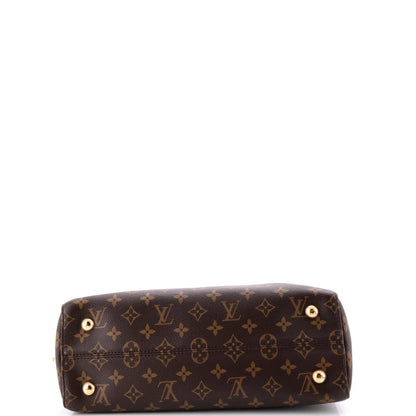 Leather Louis Vuitton Venus Handbag Monogram Canvas and