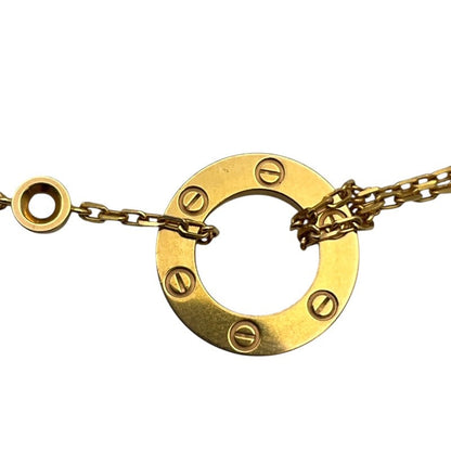 Cartier Love Circle Necklace Gold K18Yg