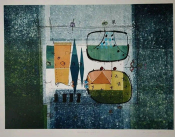 Mark Andrews Godwin Explorer Xxxxv Monotype Color Etching Signed Uk Modern Art
