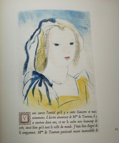 La Princesse De Cleves 1947 Limited Edition Marie Laurencin 9 Color Etchings