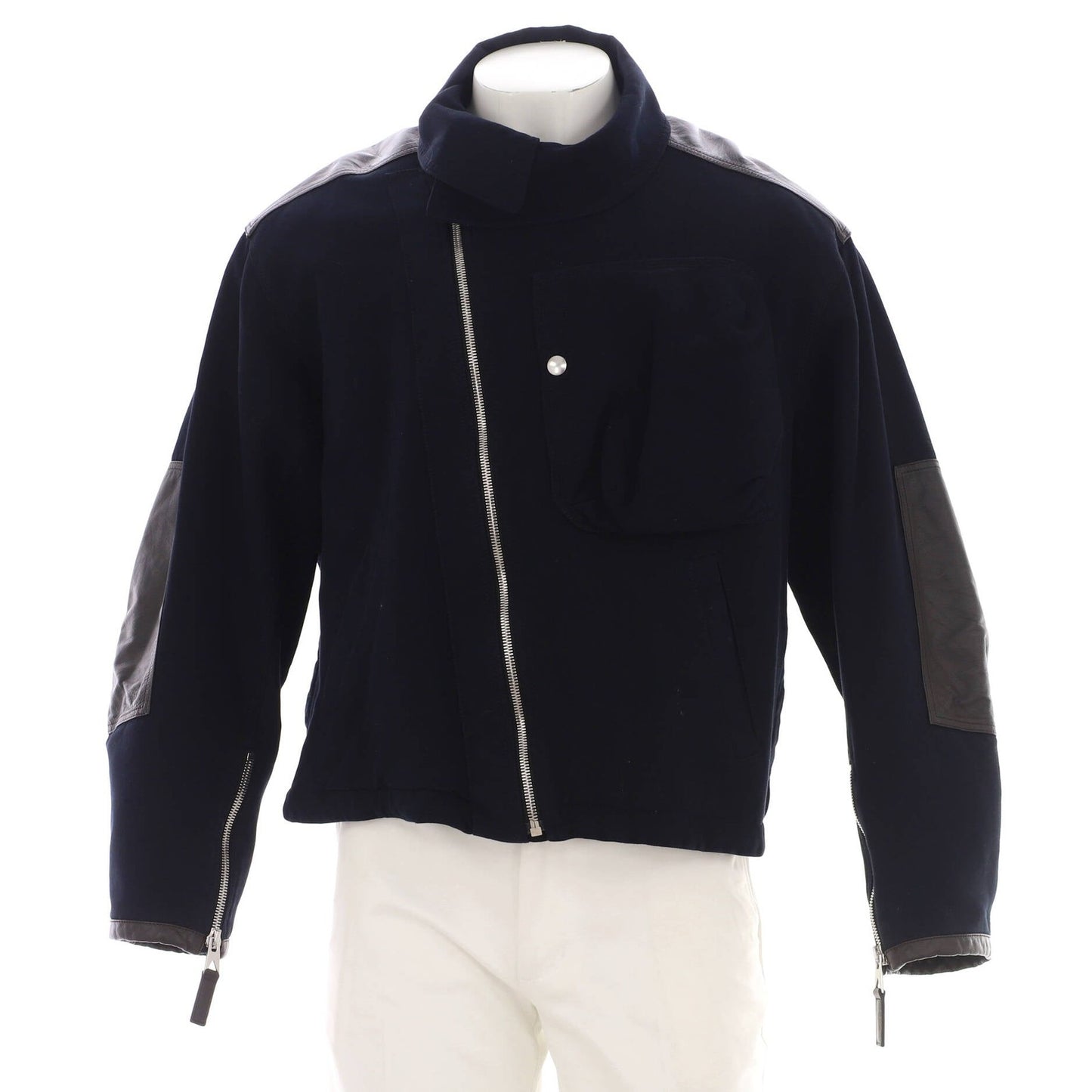 Bottega Veneta Men'S Zip Jacket Cotton With Leather