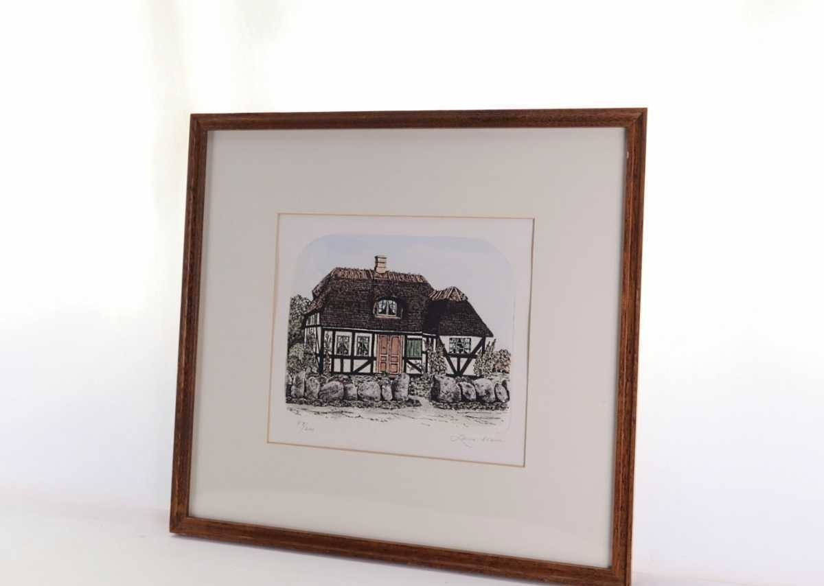 Laura Braun Original Limited Edition Print "My Country Home" Signed German Art