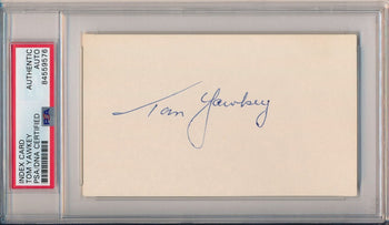 Tom Yawkey Hofer Boston Red Sox Signed/Auto 3X5