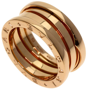 Gold BVLGARI B.zero1 3 band #52 Ring K18 Pink
