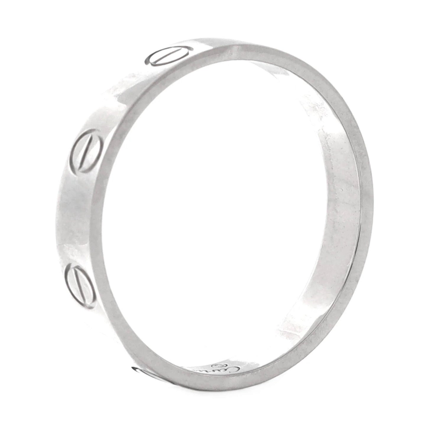 Cartier Love Wedding Band Ring Platinum