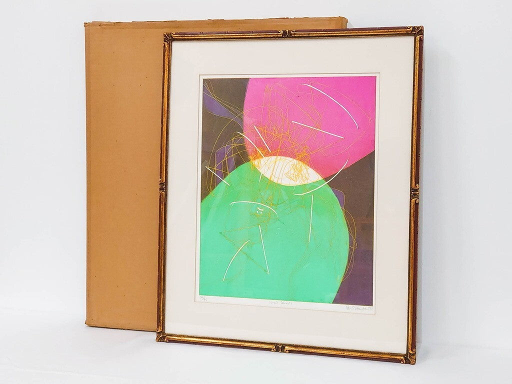 Authentic Signed Stanley William Hayter Etching Chinese Circus Aquatint 1976