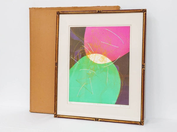 Authentic Signed Stanley William Hayter Etching Chinese Circus Aquatint 1976