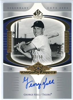 #AA-GK George Kell Autographed 2004 Upper Deck Legendary Cuts Card