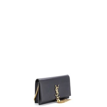 Saint Laurent Classic Monogram Tassel Chain Wallet Leather