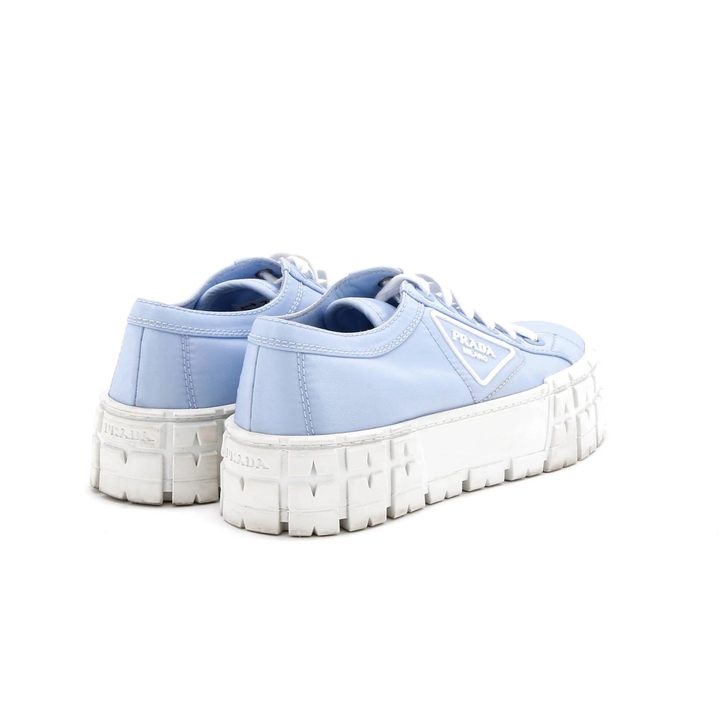 Prada Women'S Double Wheel Platform Sneakers Nylon