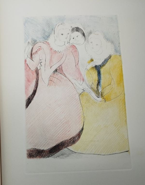 La Princesse De Cleves 1947 Limited Edition Marie Laurencin 9 Color Etchings