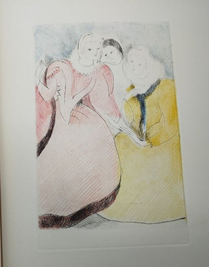 La Princesse De Cleves 1947 Limited Edition Marie Laurencin 9 Color Etchings