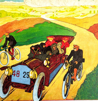 Umberto Boccioni Lithograph Coa Signed Pen Numbered 180Ex