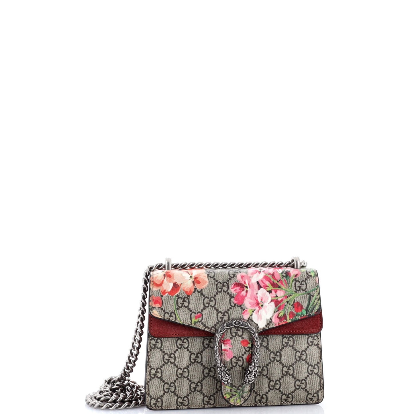 Gucci Dionysus Bag Blooms Print Gg Coated Canvas Super Mini